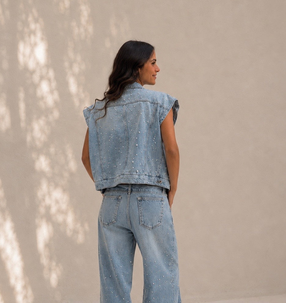 The Pearl Denim Vest