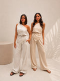 Asymmetrical Striped Set