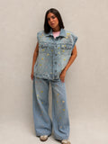 Flora Jeans Vest